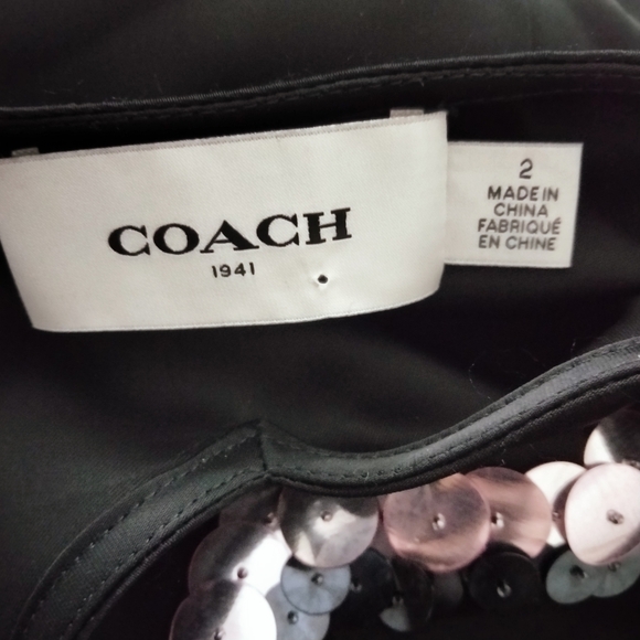 Coach 1941 Zigzag Embellished Midi Slip Dress 2 - Picture 6 of 7